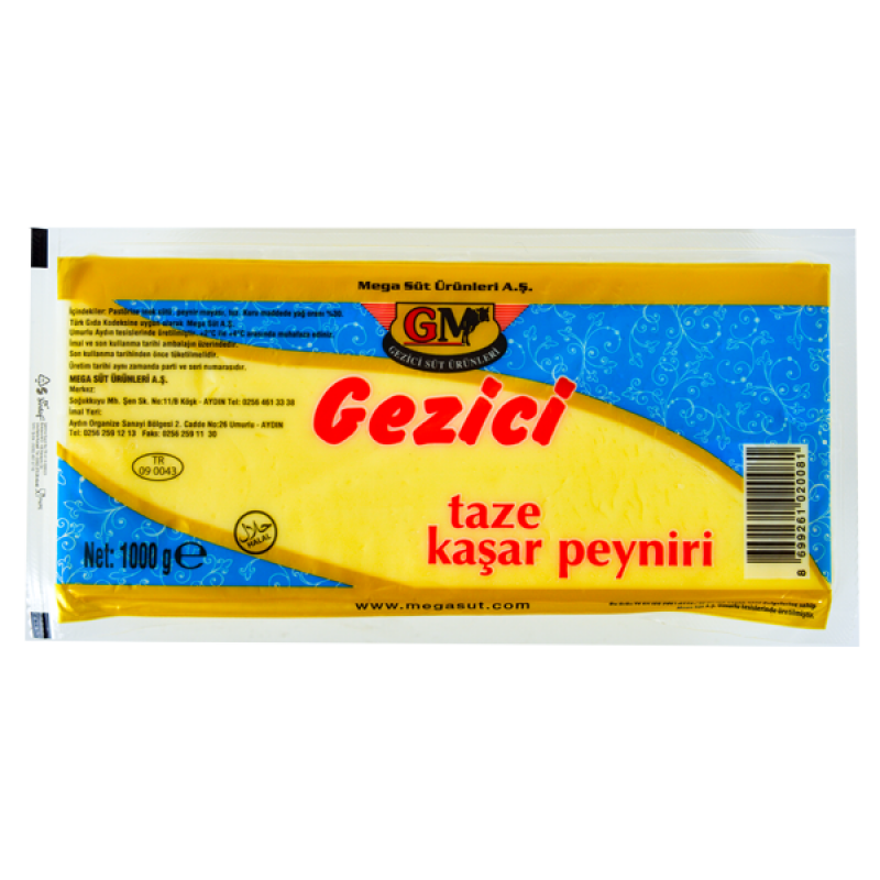 Gezici Kaşar Peyniri ( 1KG Vakum )